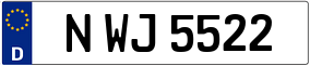 Truck License Plate